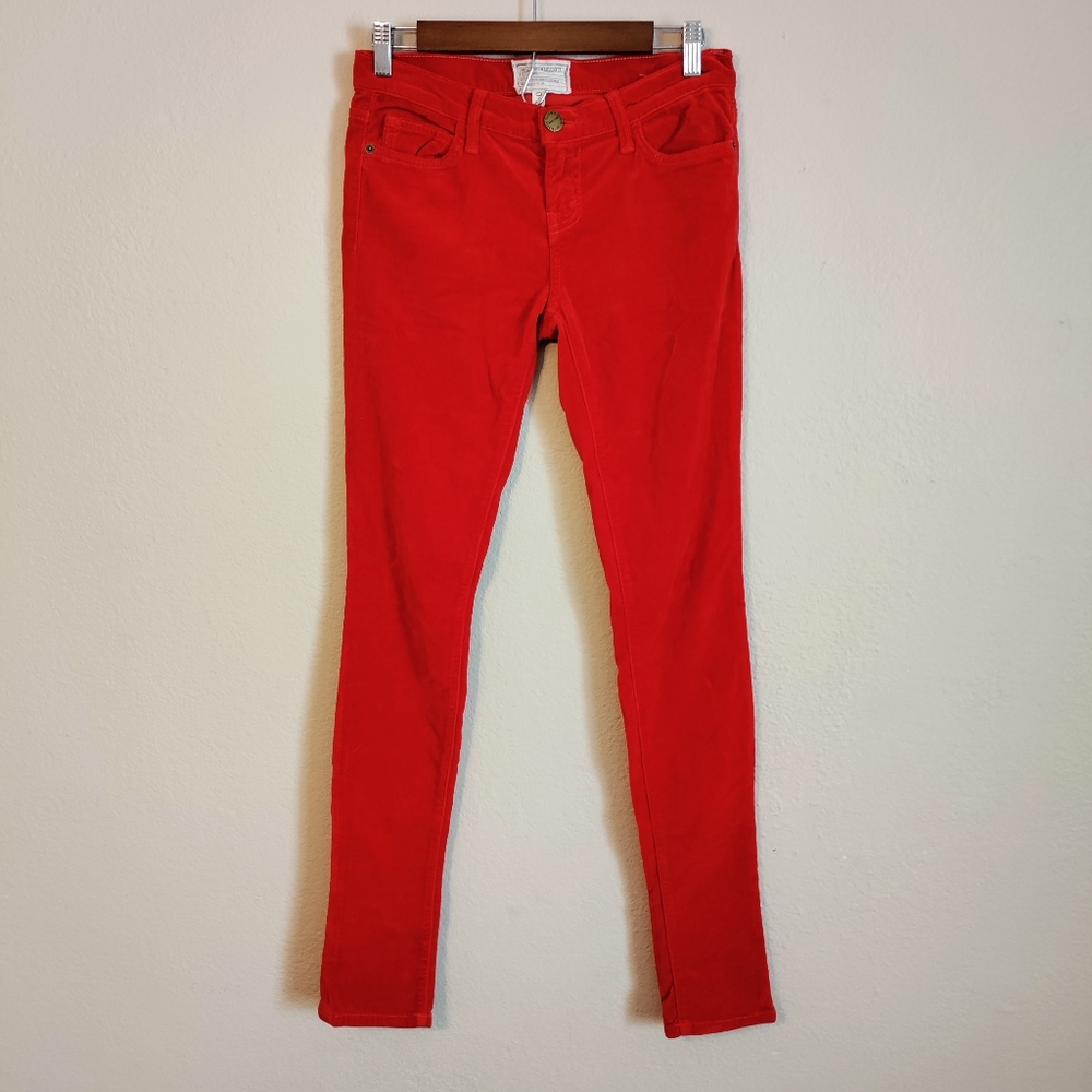 Current/Elliott Scarlet Velvet Pants 26